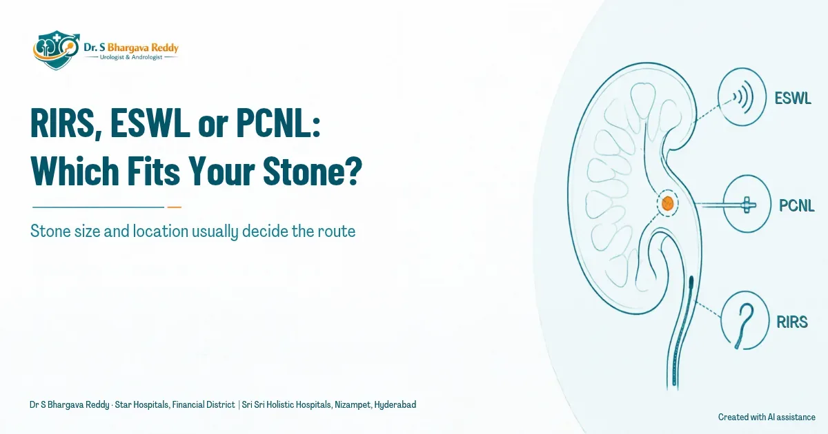 RIRS vs ESWL vs PCNL: Which Kidney Stone Treatment Fits Your Stone?